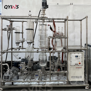 上海廠家自動化PLC短程設(shè)備刮板精餾設(shè)備200D防爆玻璃薄膜蒸發(fā)器